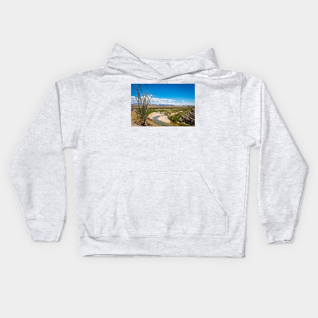 Rio Grande at Big Bend Kids Hoodie by Gestalt Imagery